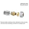 Raccordi multistrato a stringere per tubo 16 mm Arteclima