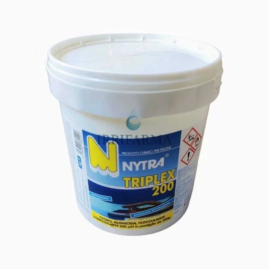 Pastiglie piscina 4 azioni multifunzione Nytra Triplex 5 Kg irrifarma.it