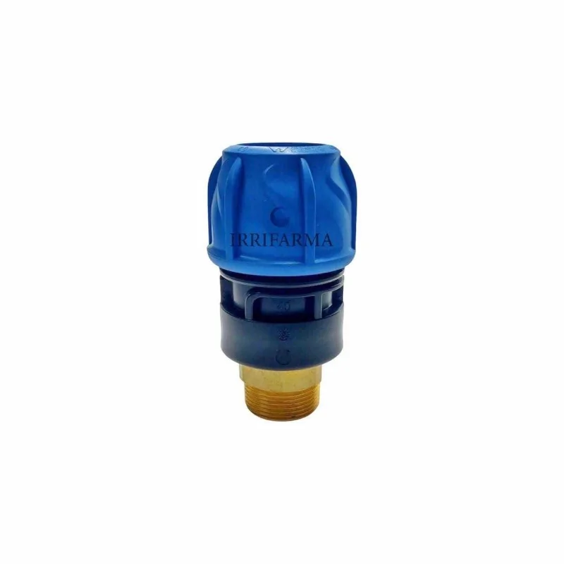 Dettaglio filetto bronzo Raccordo a compressione maschio Giotto +GF+ 40 x 1”1/4 con filetto in bronzo irrifarma.it