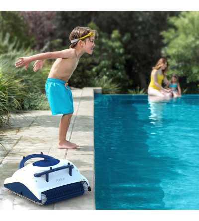Applicazione Robot per piscina Dolphin POOL IN piscine 8 metri Maytronics irrifarma.it