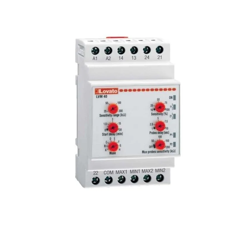 Relè di livello multifunzione Lovato LVM40A024 24v a 5 sonde irrifarma.it