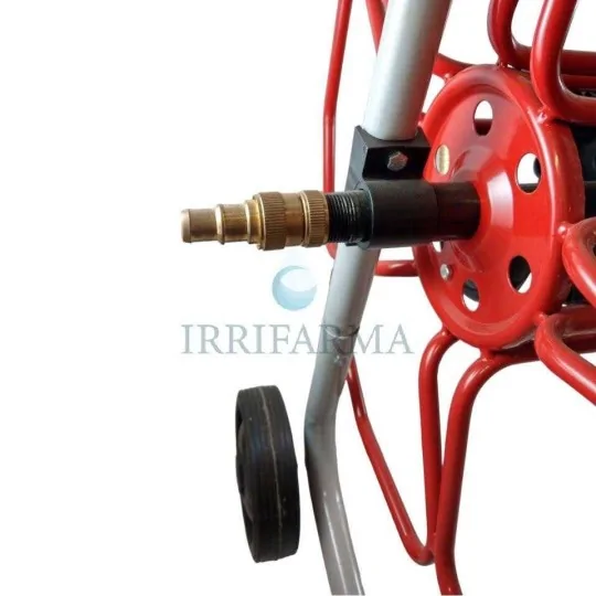 Dettaglio ingresso acqua Avvolgitubo giardino per irrigazione Micanti Linea floreale SPG50P irrifarma.it