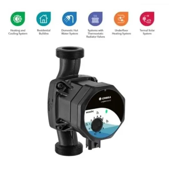 Dettaglio funzioni Circolatore acqua calda sanitaria Lowara Ecocirc M 25-6/180 irrifarma.it