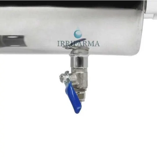 Dettaglio valvola scarico Lampada uv depurazione acqua sterilizzatore battericida 165W irrifarma.it