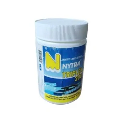 Pastiglie piscina 4 azioni Nytra Triplex 1 kg – multifunzione a rilascio graduale per piscine piccole irrifarma.it