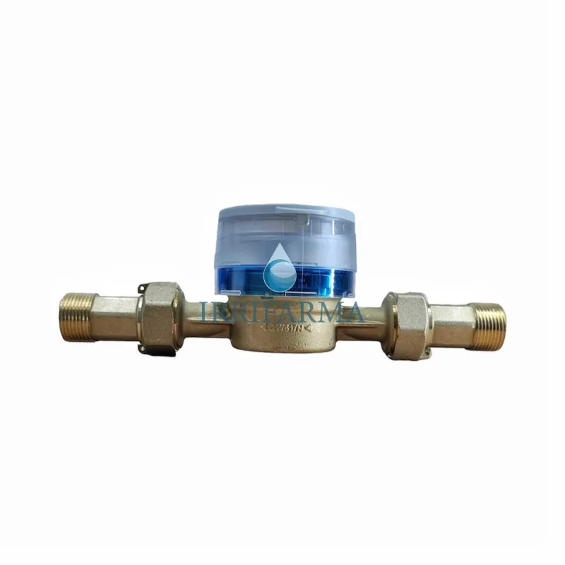 dettaglio montaggio codoli Contatore acqua fredda calda 3/4" con quadrante girevole e smart Maddalena SJ Plus irrifarma.it