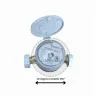 dettaglio orologeria orientabile Contatore acqua fredda calda 3/4" con quadrante girevole e smart Maddalena SJ Plus irrifarma.it