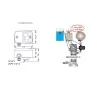 dimensioni e applicazioni Pressostato elettronico Coelbo Switchmatic 3 a potenziale zero per pannelli di controllo irrifarma.it