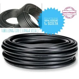 Tubazione per irrigazione a goccia polietilene 16 mm per acqua Giardino mt. 500 Pn6 irrifarma.it