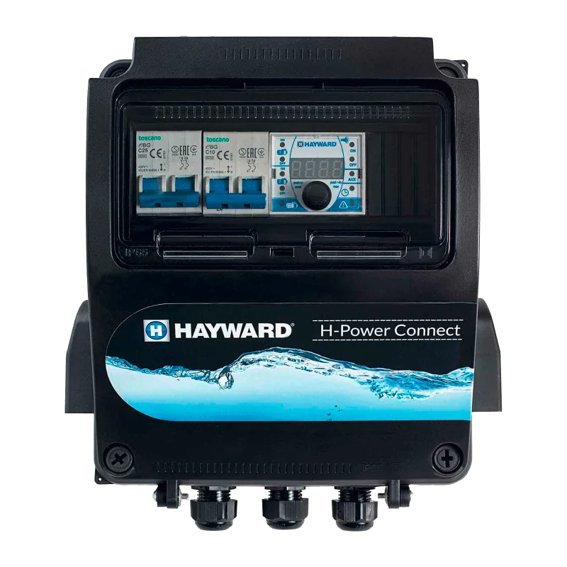 Quadro Elettrico per Piscina Hayward H-Power Connect con Bluetooth e Timer per Pompa e Illuminazione irrifarma.it