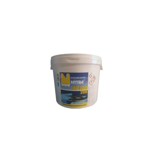 Pastiglie Cloro per Piscina 90% - Tricloro Nytra a Lenta Dissoluzione 200gr (5 kg) irrifarma.it