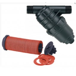 Dettaglio interno Filtro a dischi inclinato 1" per irrigazione a goccia 120 mesh irrifarma.it