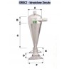 Dettaglio dimensioni Filtro idrociclone 3" Idroland separatore sabbia per irrigazione agricola irrifarma.it