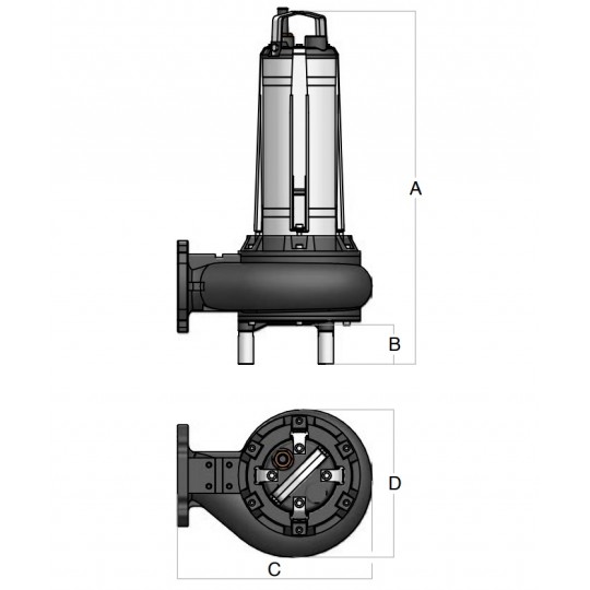 Pompa sommersa Semisom ST/65/1100 acque sporche 400V 3Hp BBC