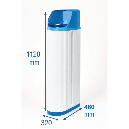 Dimensioni Addolcitore acqua automatico 30 L con valvola Clack WS1CI 1" anticalcare irrifarma.it