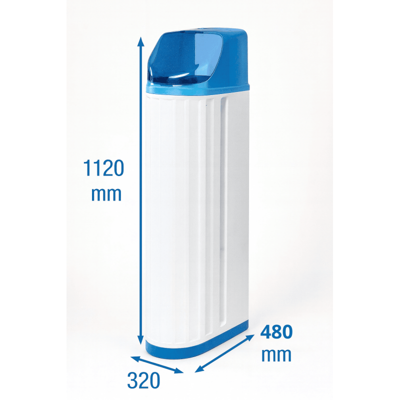 Dimensioni Addolcitore acqua automatico 30 L con valvola Clack WS1CI 1" anticalcare irrifarma.it
