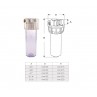Kit filtri acqua 2 stadi sedimenti e carbone 1"