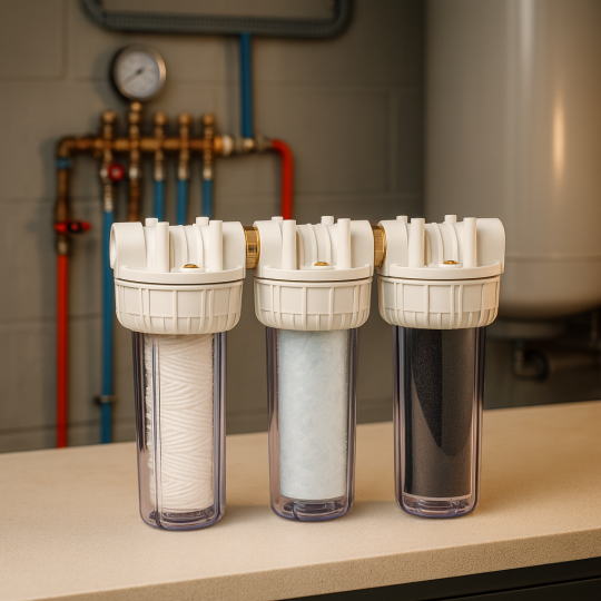 Kit filtri acqua personalizzato sedimenti, carbone e polifosfati irrifamra.it