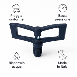 Irrigatore a farfalla Blu con filetto irrigazione per aspersione Pz 10 irrifarma.it