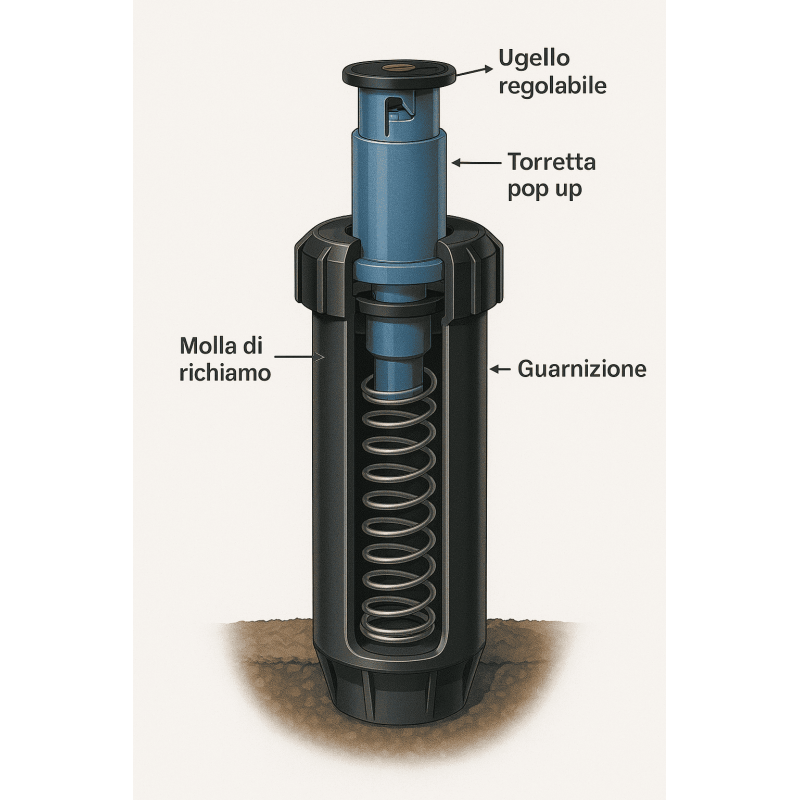composizione irrigatore dinamico irrifarma.it