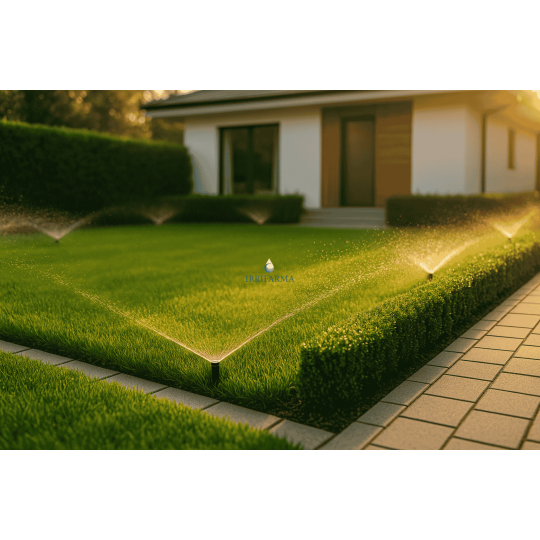 Kit di irrigazione giardino 25 mq a pop up per prato 5x5 Metri irrifarma.it