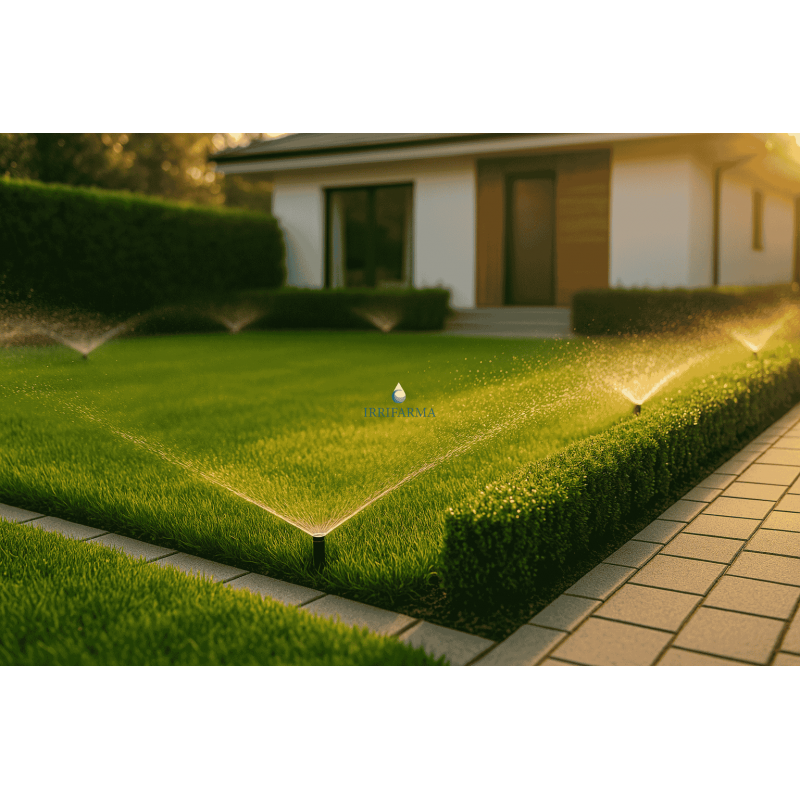 Kit impianto irrigazione a scomparsa per giardino Personalizzato con irrigatori statici irrifarma.it