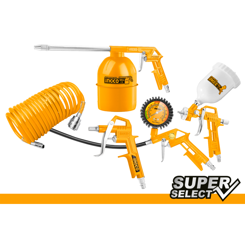 Set 5 utensili pneumatici per compressore INGCO irrifarma.it