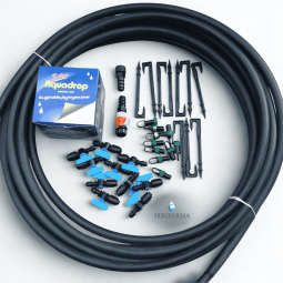 Kit impianto a goccia per orto da 100 mq completo di tubo principale, ala gocciolante e raccordi Irrifarma