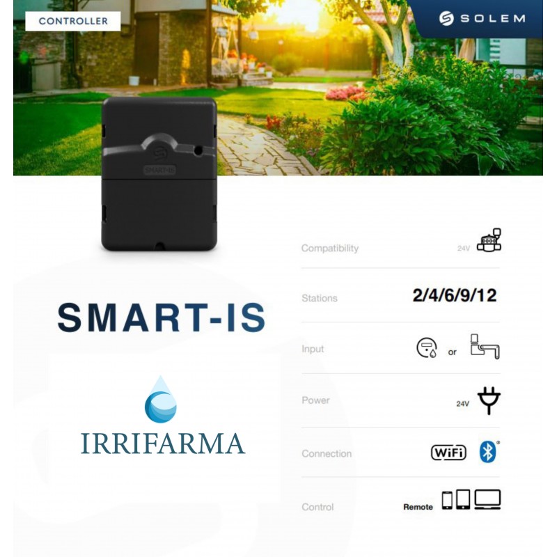 Centralina irrigazione WiFi + Bluetooth Solem Smart-IS