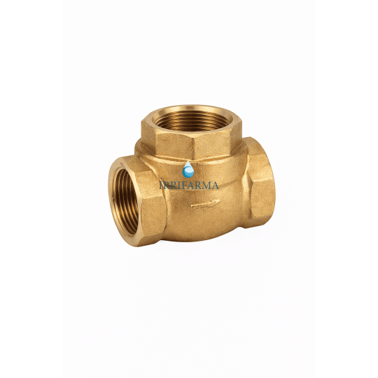 Valvola di non ritorno a clapet RIV 2251 in ottone F/F (sede gomma) irrifarma.it