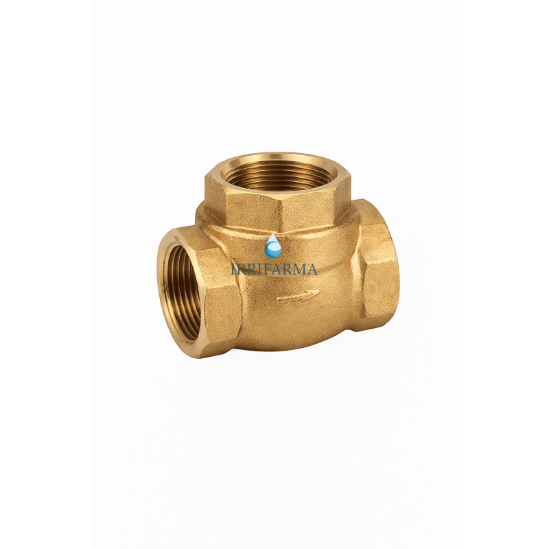 Valvola di non ritorno a clapet RIV 2251 in ottone F/F (sede gomma) irrifarma.it