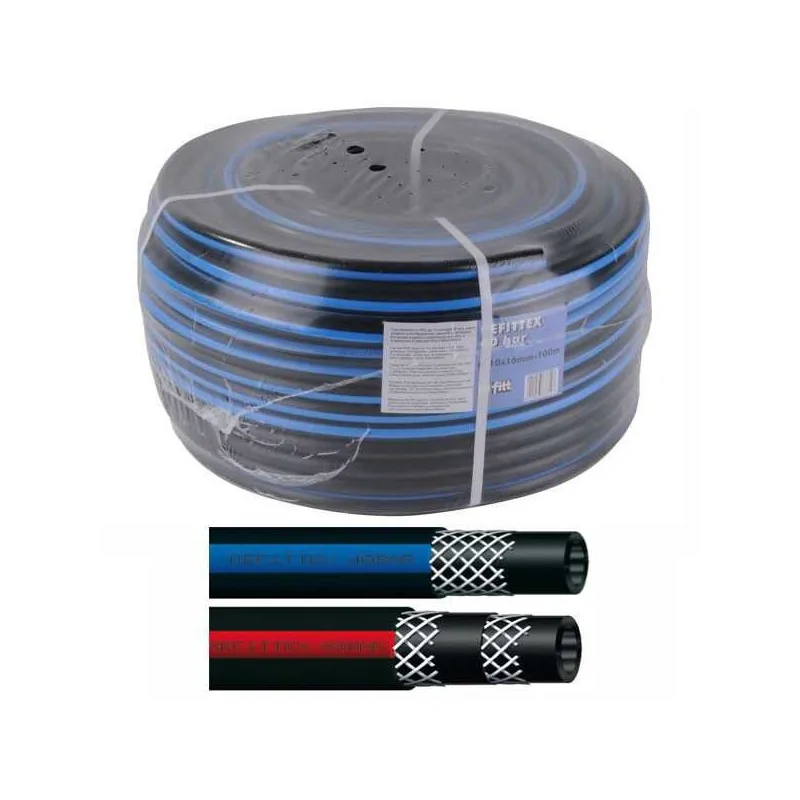 Rotolo Tubo Refittex per irrorazione in PVC 40 bar 10x16 mm FITT – rotolo 100 metri irrifarma.it
