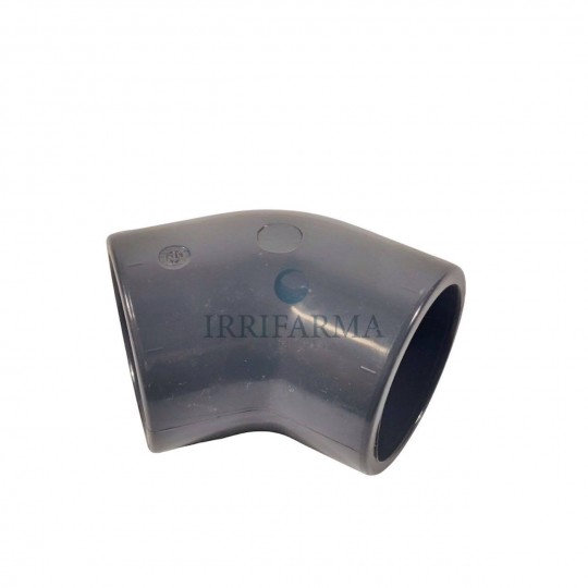 Gomito 45° PVC ad incollaggio PN16 +GF+ – varie misure irrifarma.it