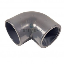 Gomito di passaggio PVC 90° incollaggio/filettato (filetto femmina) PN16 +GF+ – varie misure irrifarma.it