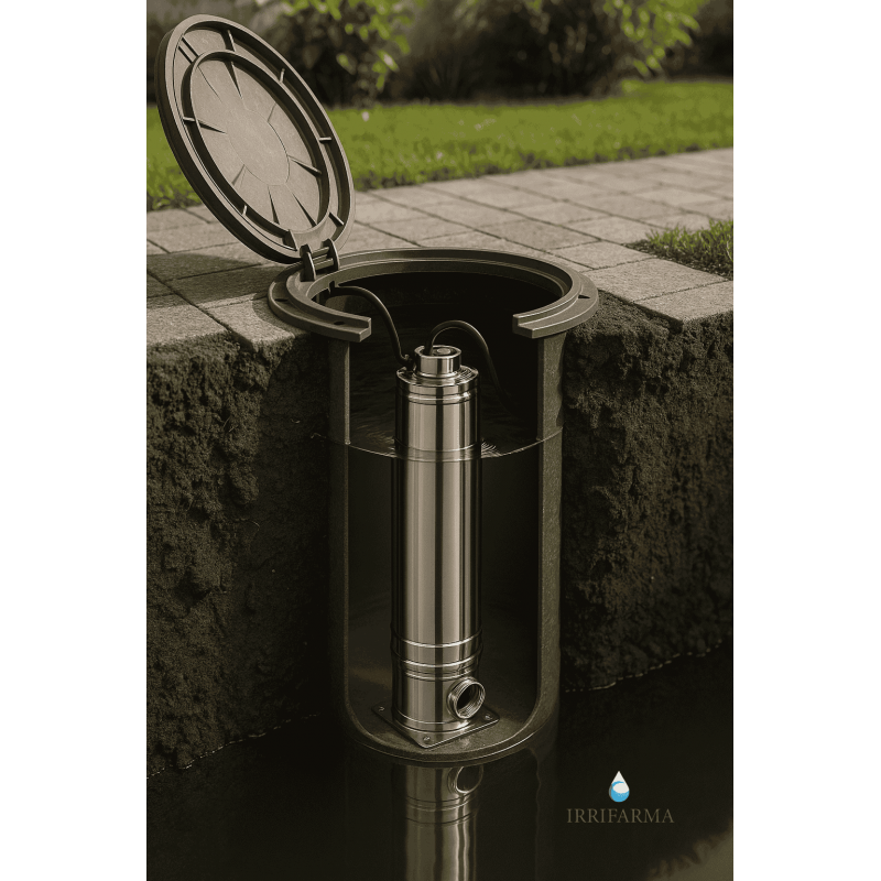esempio di installazione Elettropompa verticale Multigo 80/15 380V multistadio Ebara irrifarma.it