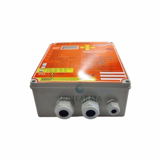 dettaglio ingresso cavi Quadro avviamento e protezione fino a 4 Hp 380V Self Control irrifarma.it