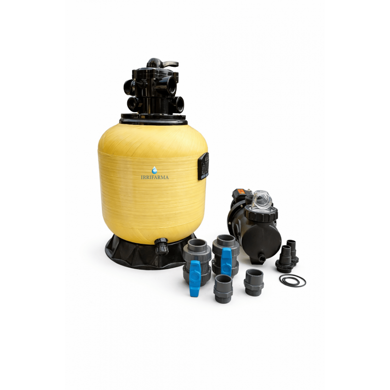Kit filtrazione piscina 6 m3/h: dettaglio bundle irrifarma.it