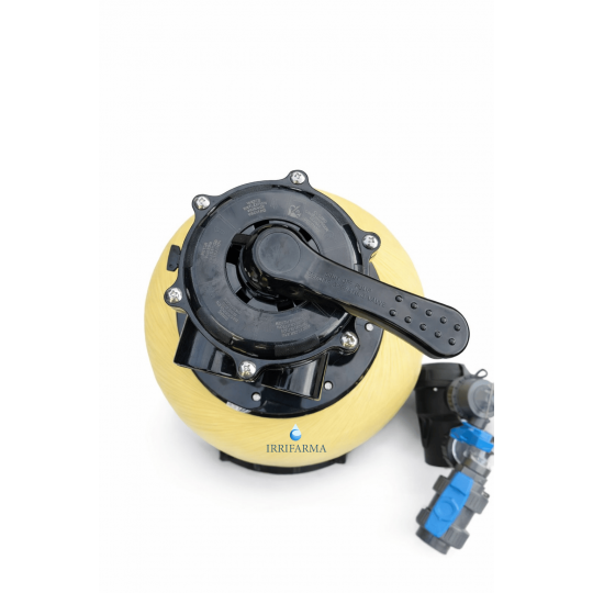Kit filtrazione piscina 6 m3/h: dettaglio valvola selettrice irrifarma.it