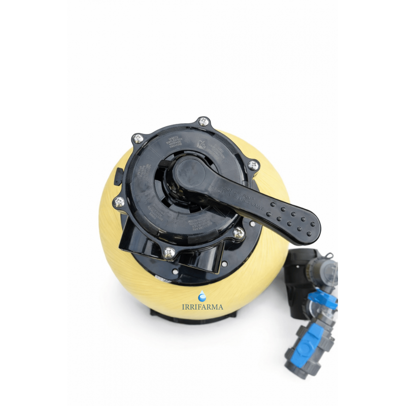 Kit filtrazione piscina 6 m3/h: dettaglio valvola selettrice irrifarma.it