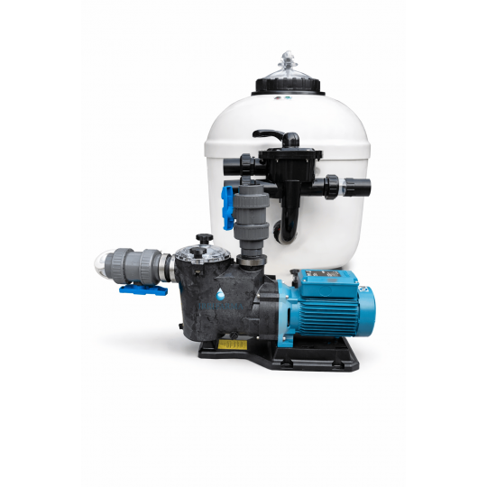 Kit filtrazione piscina 22 m3/h: filtro a sabbia 2" + pompa Calpeda 1,5 HP irrifarma.it