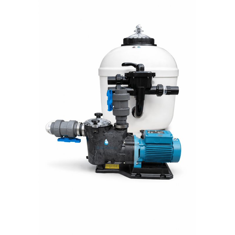 Kit filtrazione piscina 22 m3/h: filtro a sabbia 2" + pompa Calpeda 1,5 HP irrifarma.it