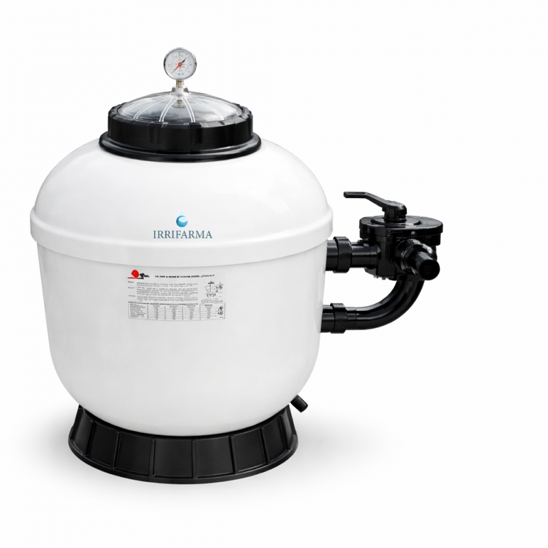 Filtro a sabbia per piscina 22 m3/h Ø770 con valvola 6 vie irrifarma.it