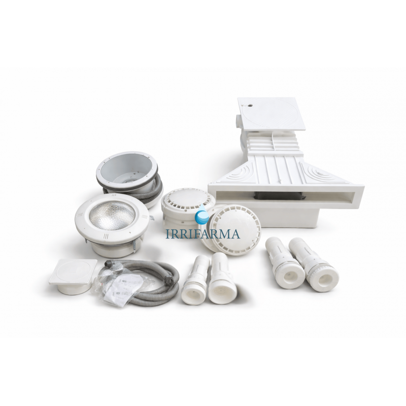 dettagli componenti Kit piscina interrata fai da te impianto circolazione a 1 skimmer sfioratore irrifarma.it