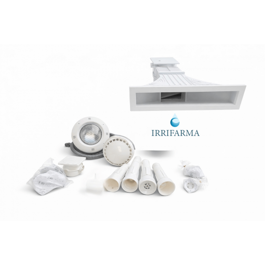Kit piscina interrata 50 m³ con 1 skimmer a sfioro – cemento armato e casseri irrifarma.it