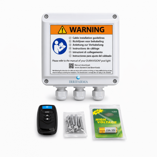 dettaglio contenuto Centralina comando luci piscina PL-REM DuraLink 868MHz | con telecomando irrifarma.it