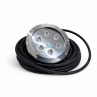 dettaglio faro Kit 4 fari piscina PAR56 RGBW DMX + centralina 5 zone | Teclumen irrifarma.it
