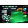 Esempio di realizzazione Kit 4 fari piscina PAR56 RGBW DMX + centralina 5 zone | Teclumen irrifarma.it