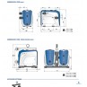 Dimensioni Sistema di pressurizzazione automatico Pedrollo DG BLU 5 1,5 HP irrifarma.it