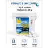 dettaglio formato Pastiglie cloro piscina 20 g Nytra 5 kg – Dicloro 56% a dissoluzione rapida irrifarma.it