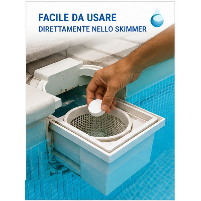 tipo di applicazione Pastiglie cloro piscina 20 g Nytra 5 kg – Dicloro 56% a dissoluzione rapida irrifarma.it